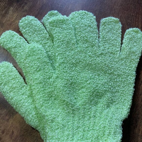 NEW Exfoliating Shower Gloves, Bath Gloves - Picture 4 of 4